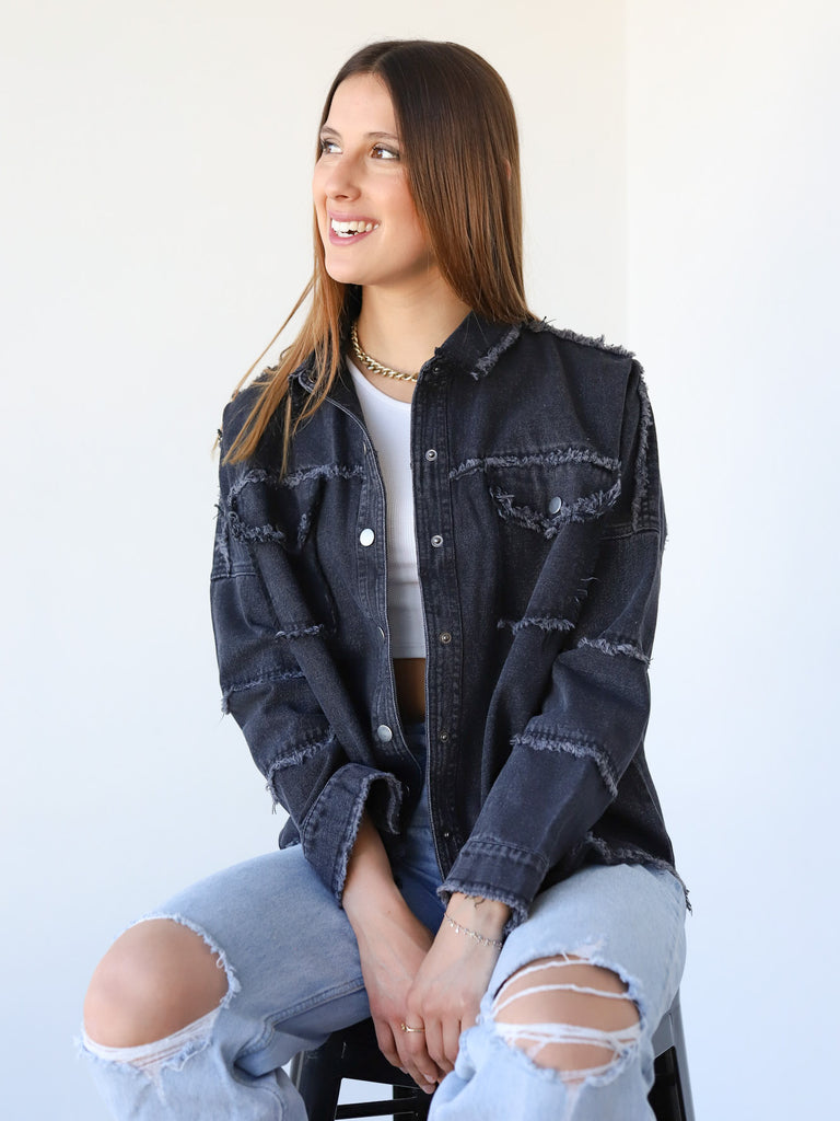 CHAQUETA OVERSIZED BLACK
